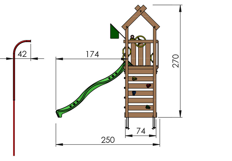 803 202 Jungle Nomad dimensions side