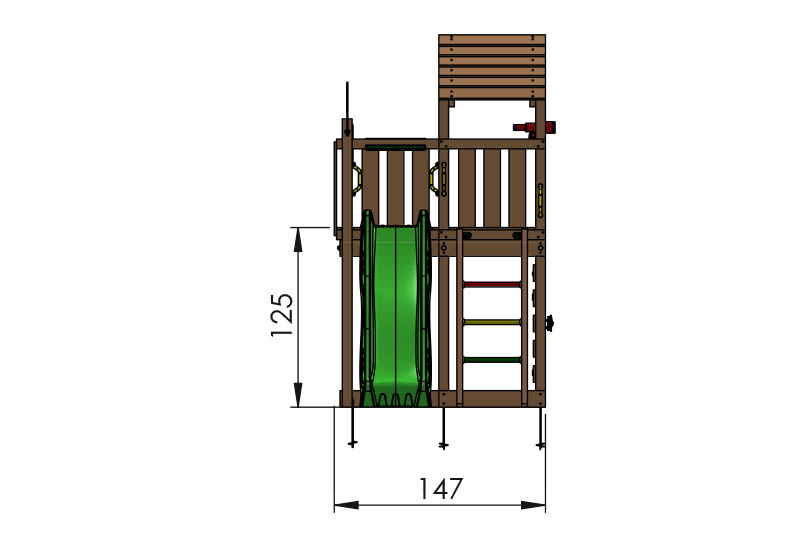 803 204 Jungle Safari dimensions front