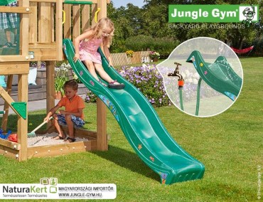Jungle Gym sötétzöld csúszda